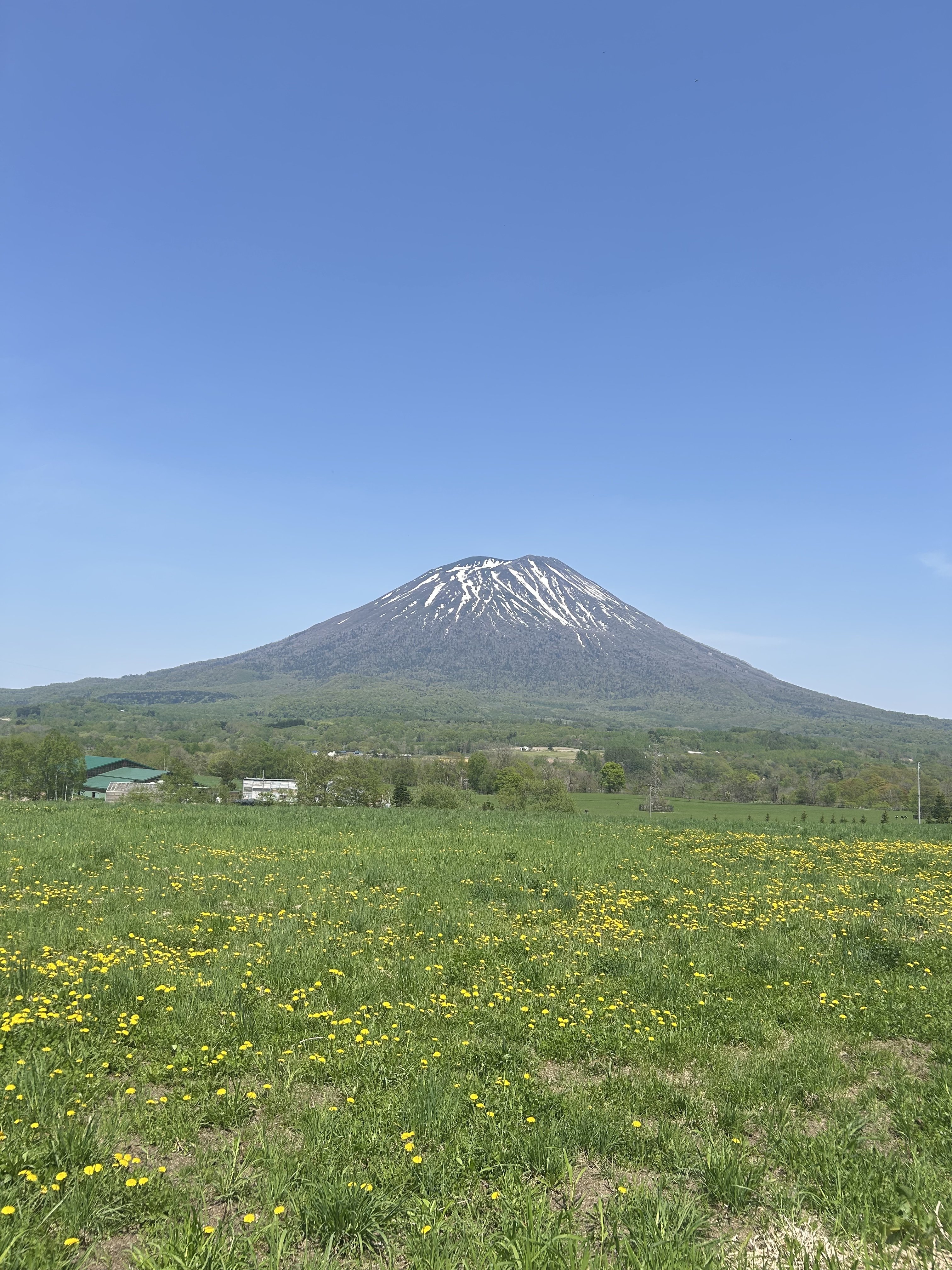Niseko mountains and countryside in summer